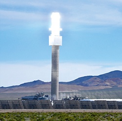 Crescent Dunes Solar Tower